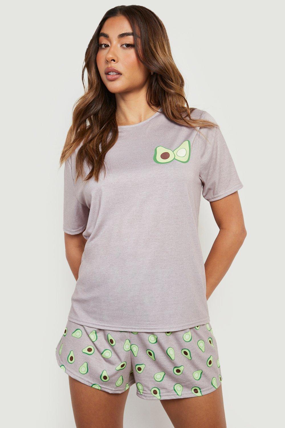 Pyjama a imprime avocat avec t shirt et short